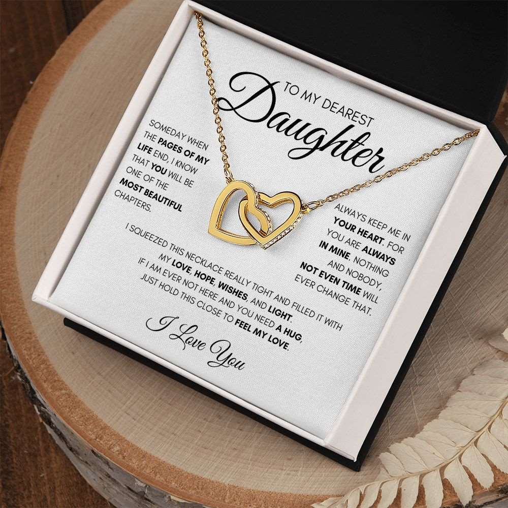 To My Dearest Daughter | Keep Me In Your Heart | Love Necklace