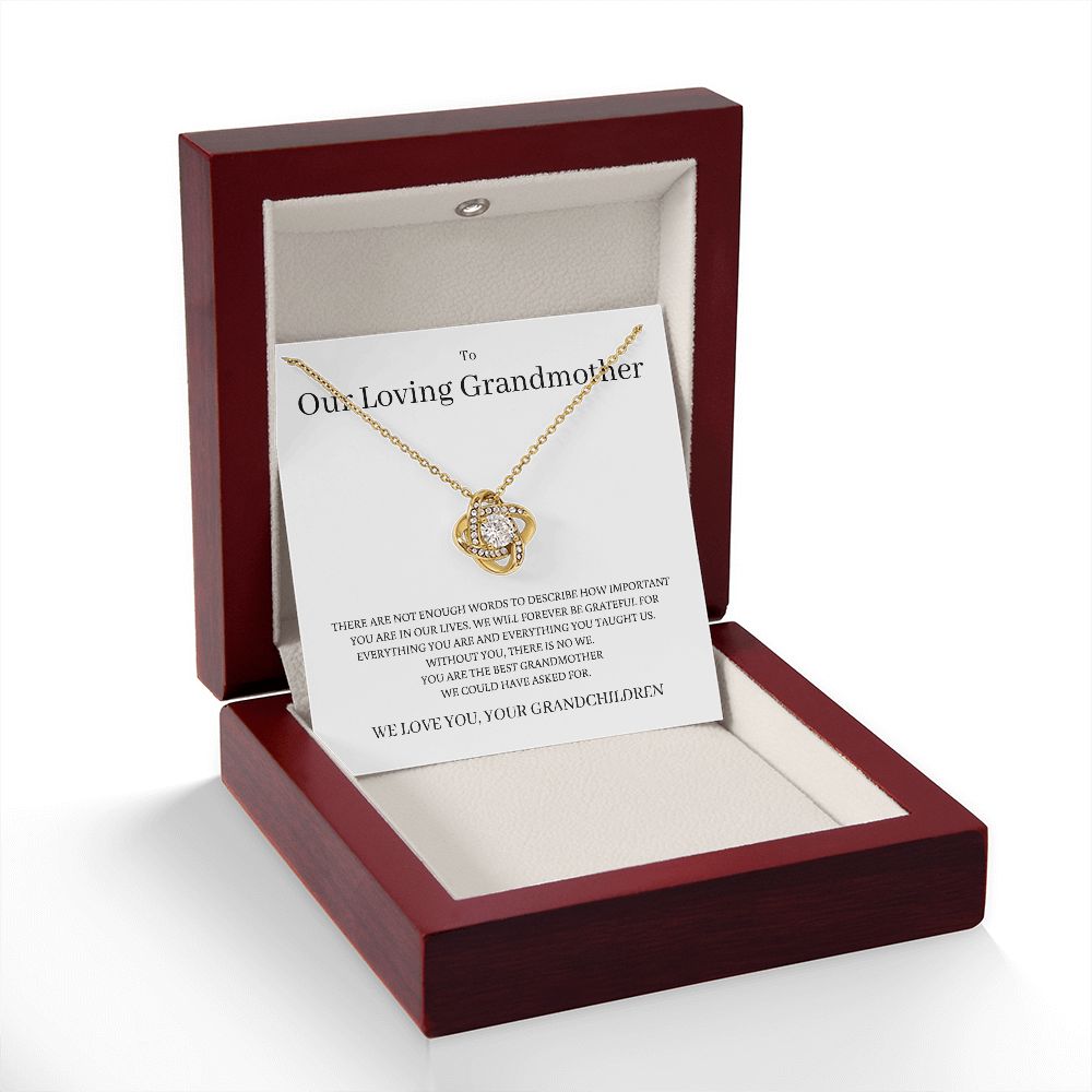 We Love You Grandma, Love Knot Necklace