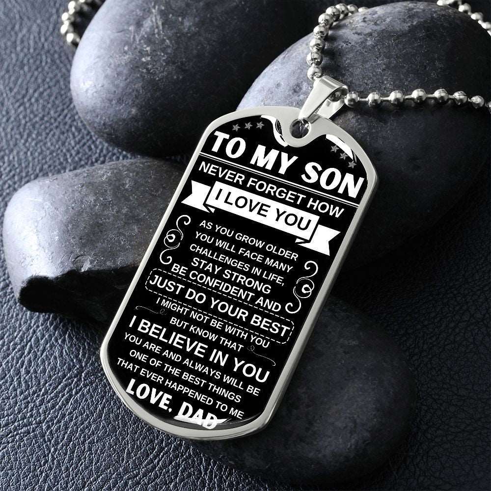 To My Son | I Believe In You | Dog Tag