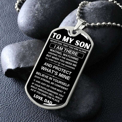 To My Son | I Will Protect You | Dog Tag