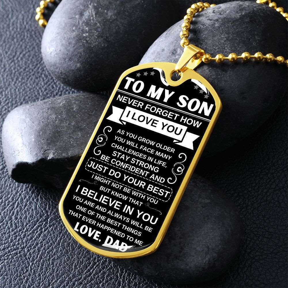 To My Son | I Believe In You | Dog Tag