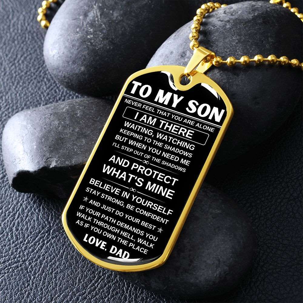 To My Son | I Will Protect You | Dog Tag