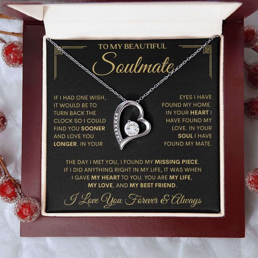 To My Beautiful Soulmate | Find You Sooner | Forever Love Necklace