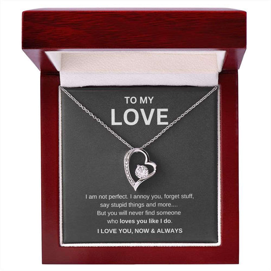 To My Love | Loves You Like I Do | Forever Love Necklace