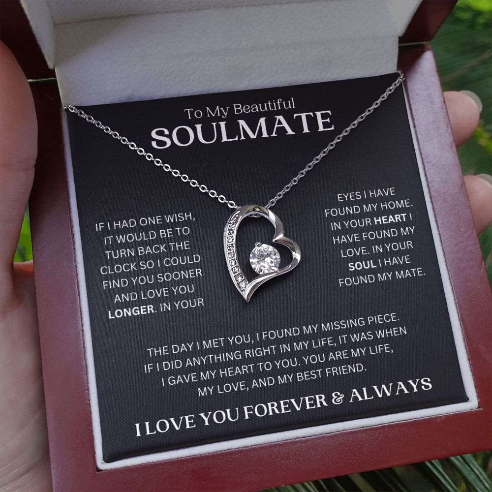 To My Beautiful Soulmate | One Wish | Forever Love Necklace