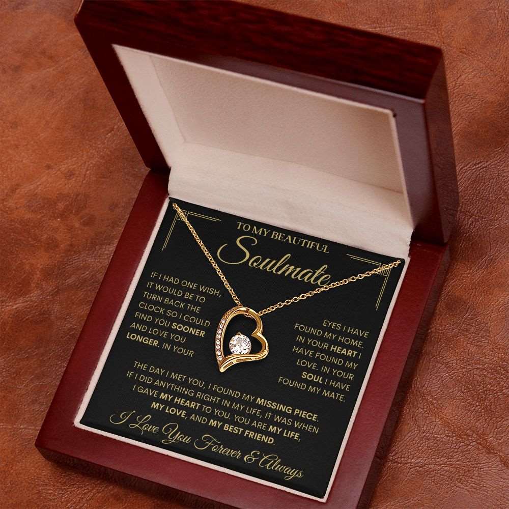 To My Beautiful Soulmate | Find You Sooner | Forever Love Necklace