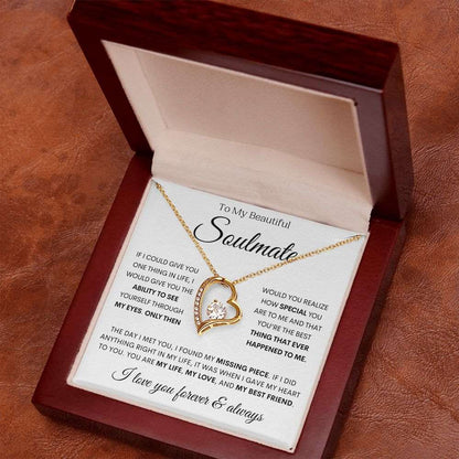 To My Beautiful Soulmate | One Thing In Life | Forever Love Necklace