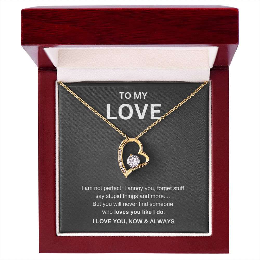 To My Love | Loves You Like I Do | Forever Love Necklace