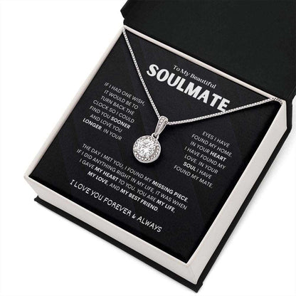 To My Beautiful Soulmate | My Heart is Eternal Necklace