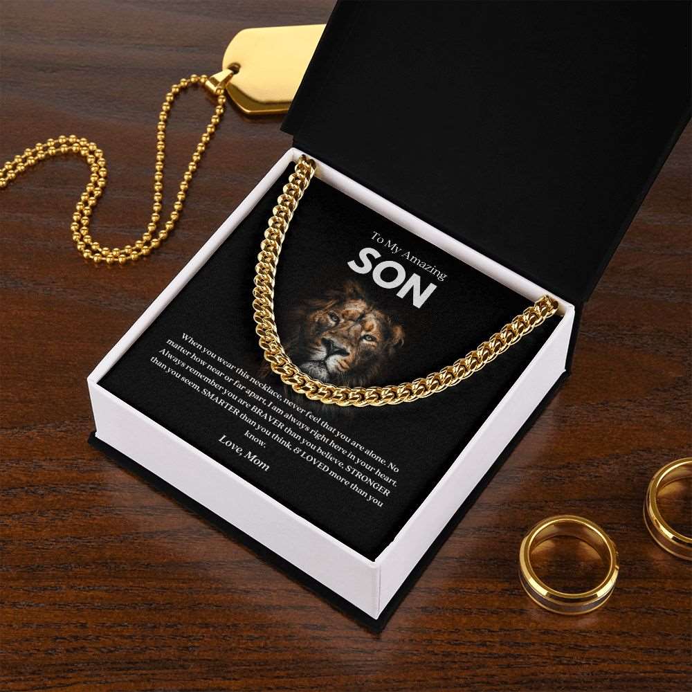 To My Amazing Son | In Your Heart | Cuban Link Chain