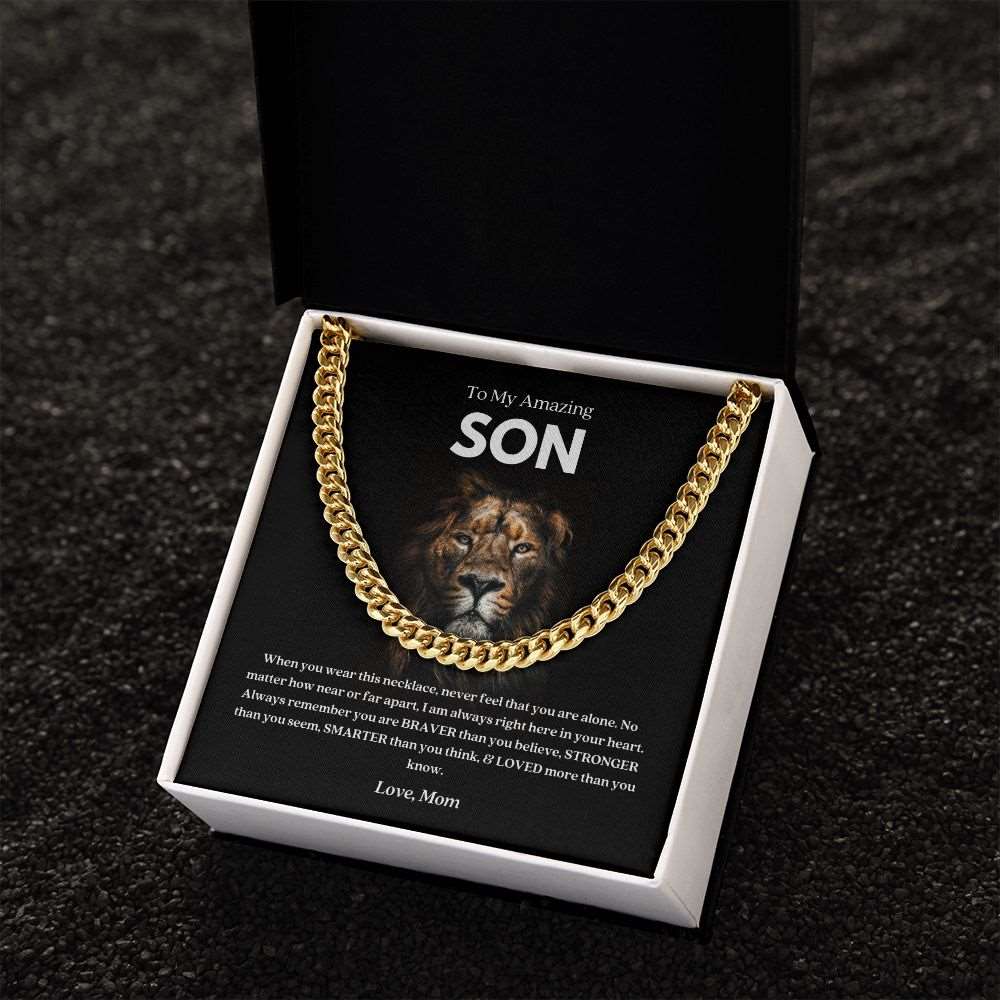 To My Amazing Son | In Your Heart | Cuban Link Chain