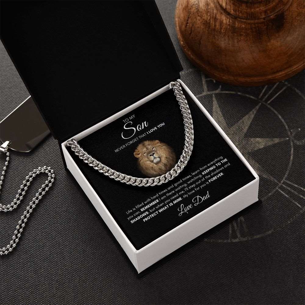 To My Son | You Are Brave and Loved | Cuban Link Chain