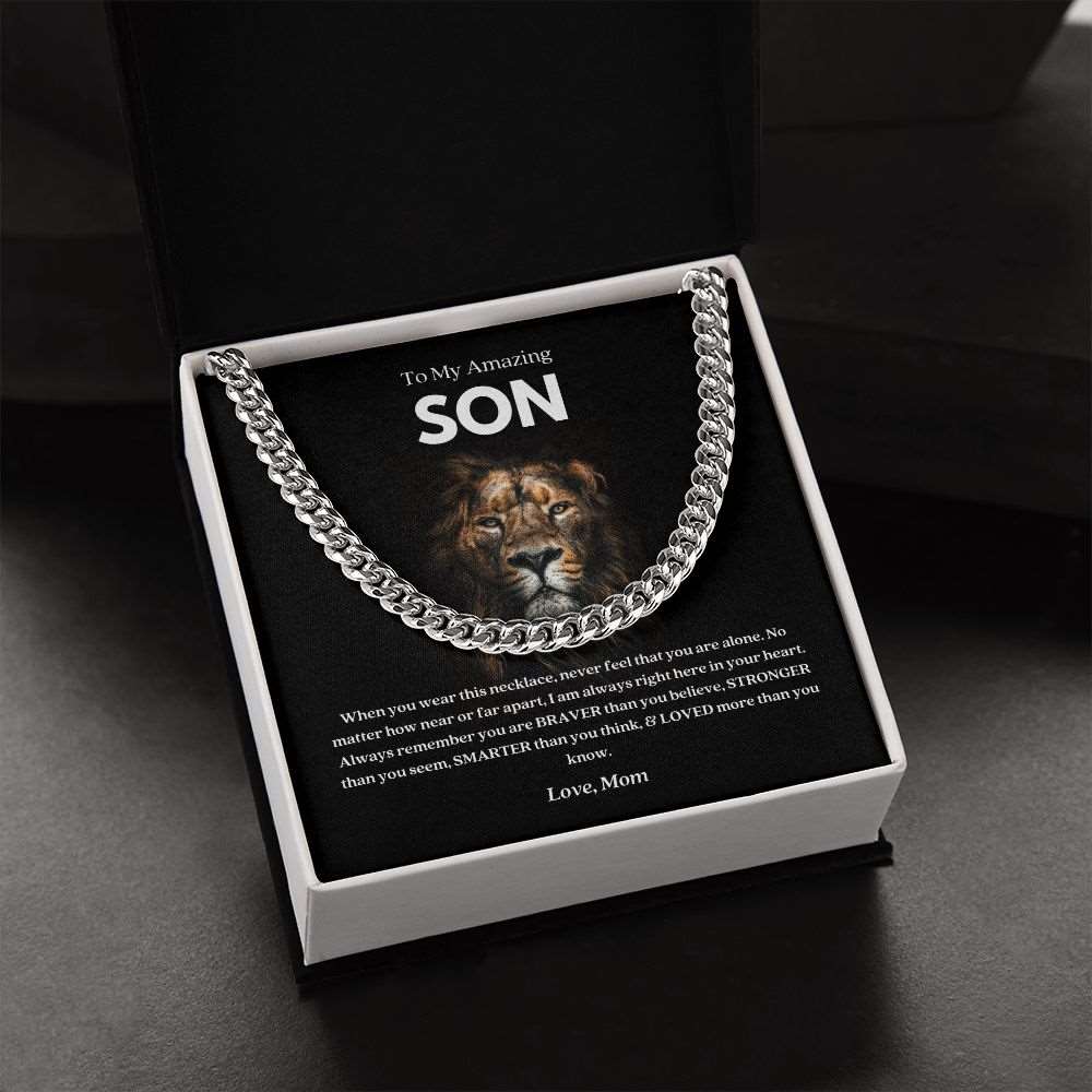 To My Amazing Son | In Your Heart | Cuban Link Chain