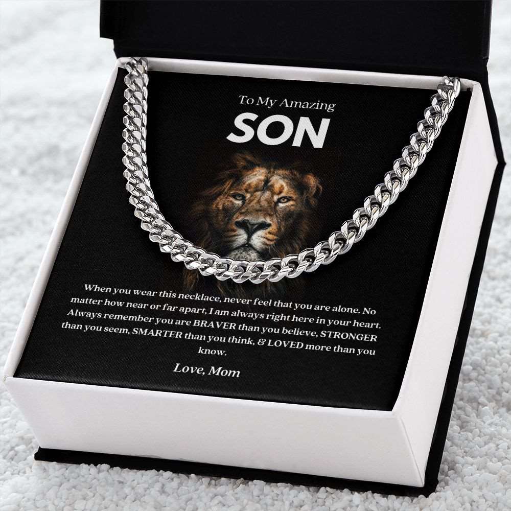 To My Amazing Son | In Your Heart | Cuban Link Chain