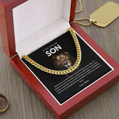 To My Amazing Son | In Your Heart | Cuban Link Chain