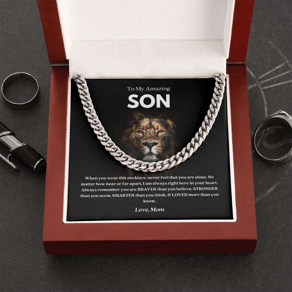 To My Amazing Son | In Your Heart | Cuban Link Chain