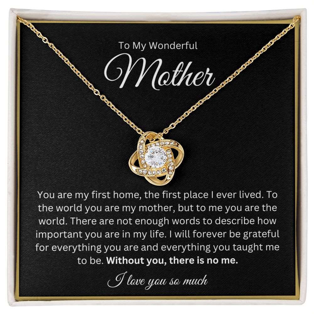 You Are My First Home - To My Wonderful Mother Necklace