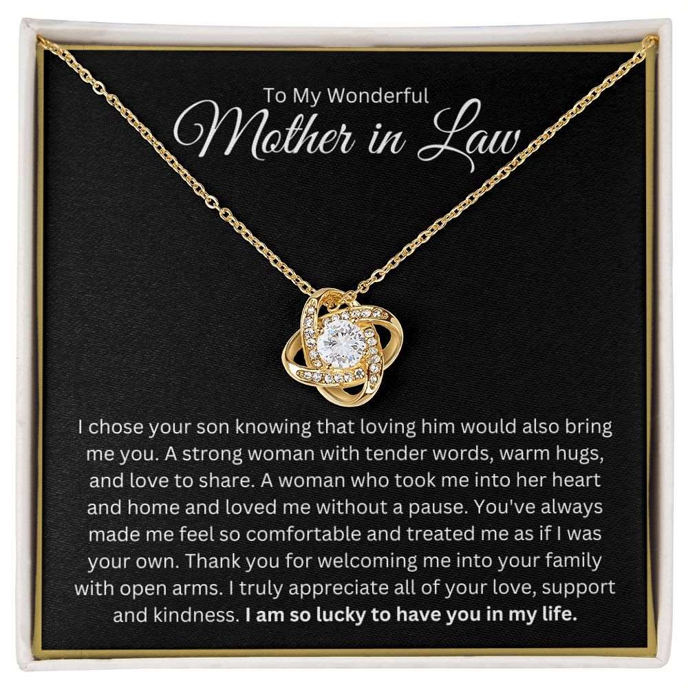 I Am Lucky To Have You - Mother in Law Necklace