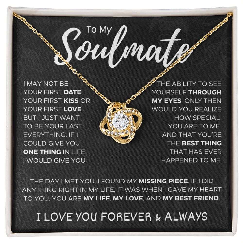 To My Soulmate | Love Knot Necklace