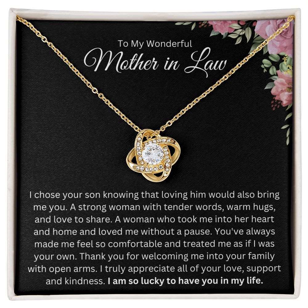 I Chose Your Son & You - Mother in Law Necklace