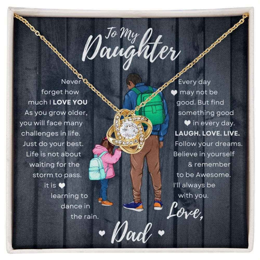 To My Daughter | Dance in the Rain | Love Knot Necklace