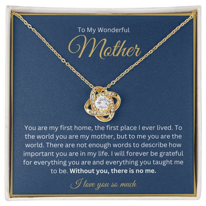 You're My First Home - To My Wonderful Mother Necklace