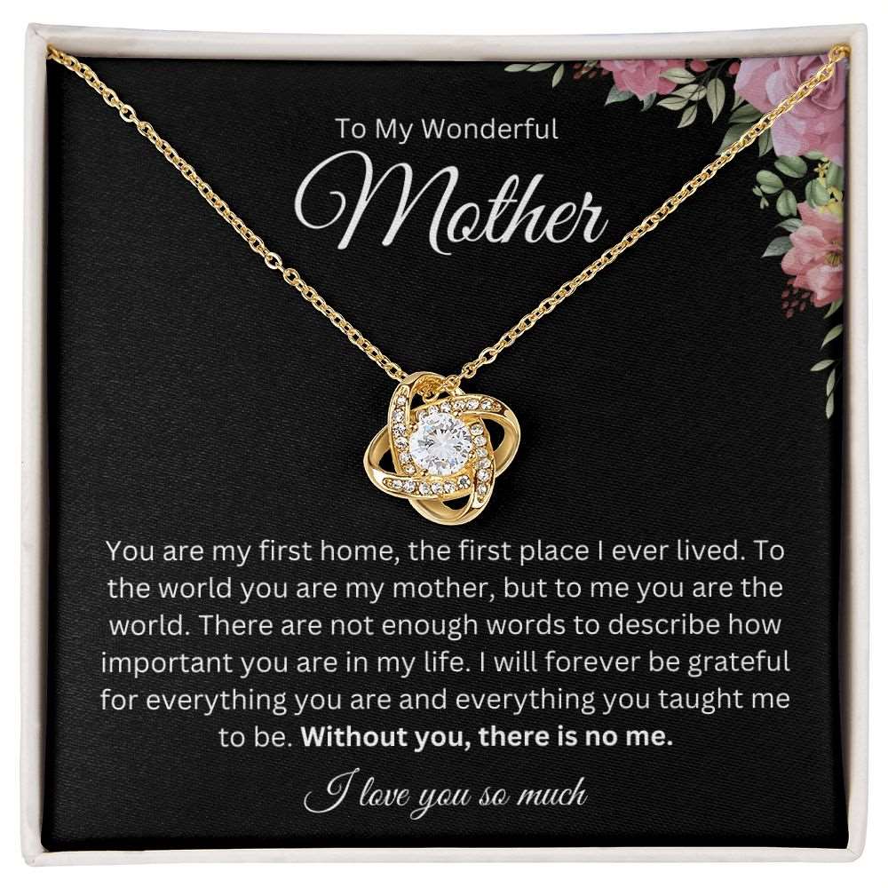 The First Place I Lived - To My Wonderful Mother Necklace