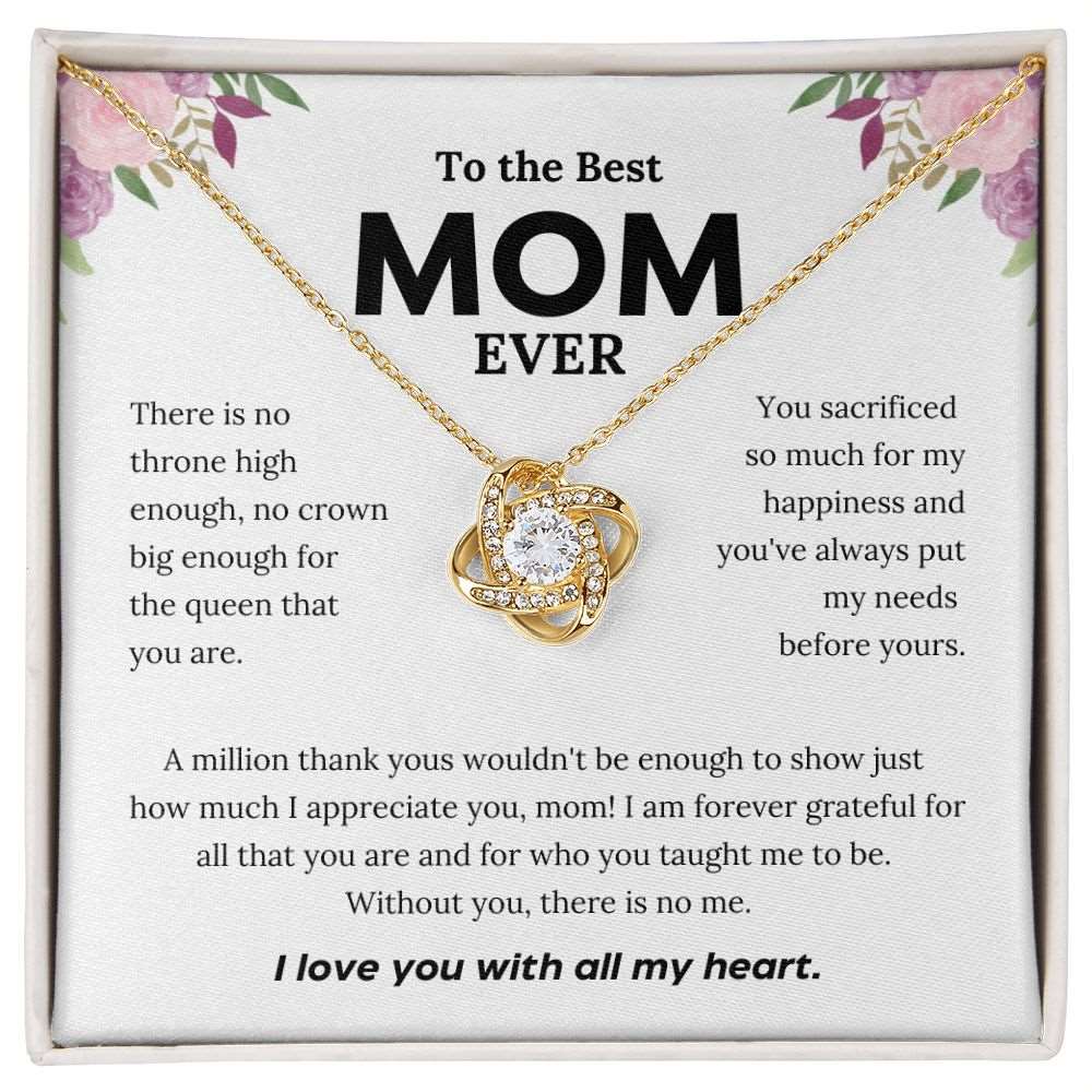 To the Best Mom EVER | I Love You | Mother's Day Necklace