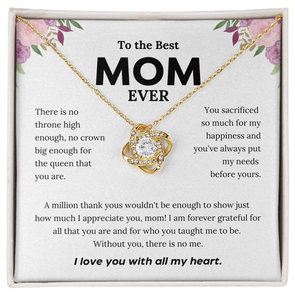 To the Best Mom EVER | I Love You | Mother's Day Necklace