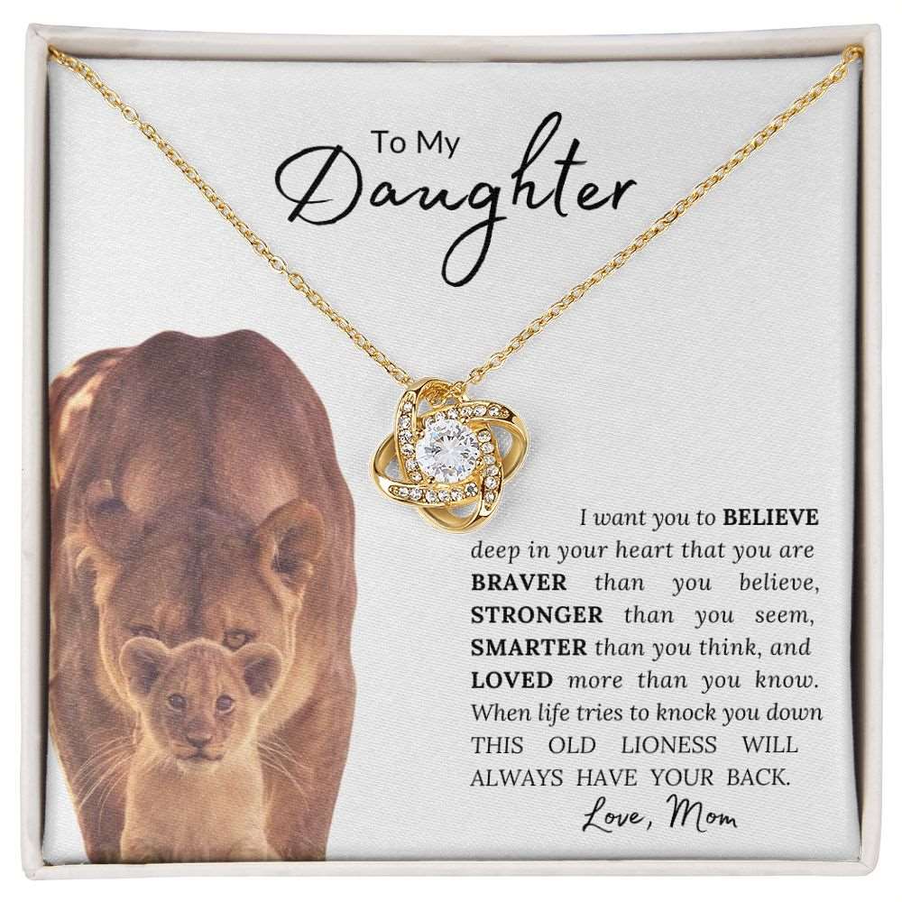 To my daughter love clearance mom necklace