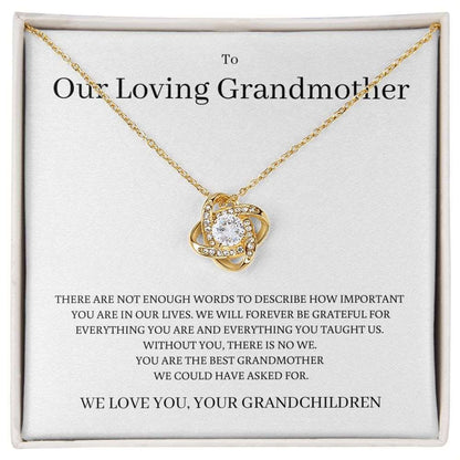 We Love You Grandma, Love Knot Necklace