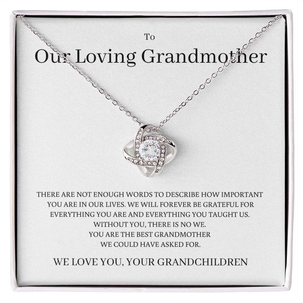 We Love You Grandma, Love Knot Necklace