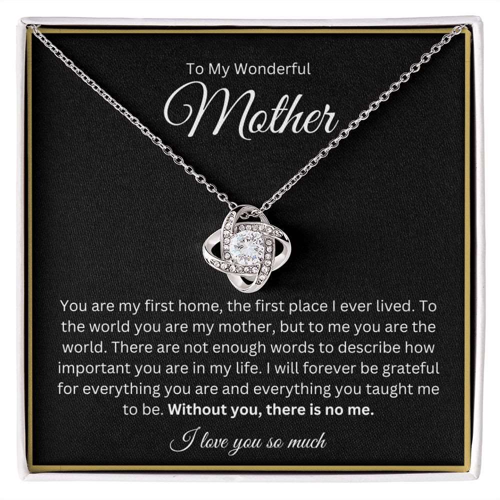 You Are My First Home - To My Wonderful Mother Necklace