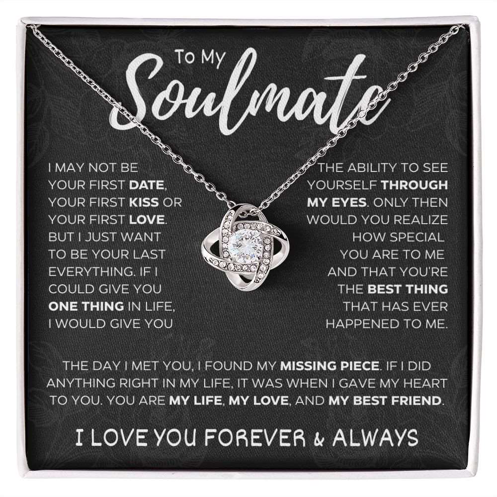 To My Soulmate | Love Knot Necklace