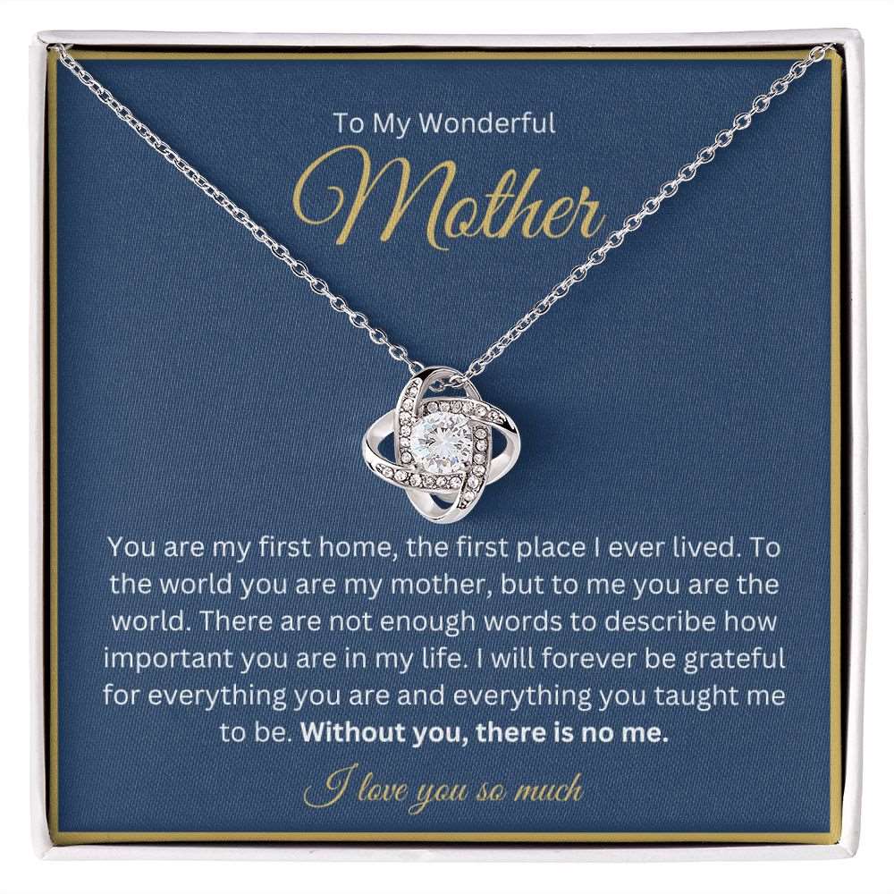 You're My First Home - To My Wonderful Mother Necklace