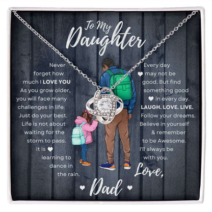 To My Daughter | Dance in the Rain | Love Knot Necklace