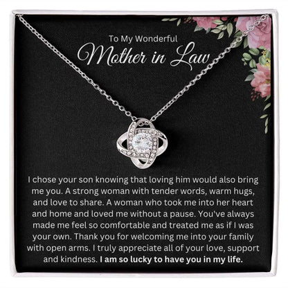 I Chose Your Son & You - Mother in Law Necklace