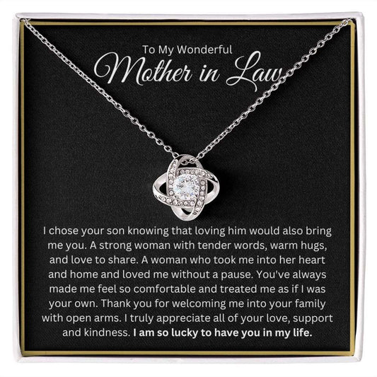 I Am Lucky To Have You - Mother in Law Necklace