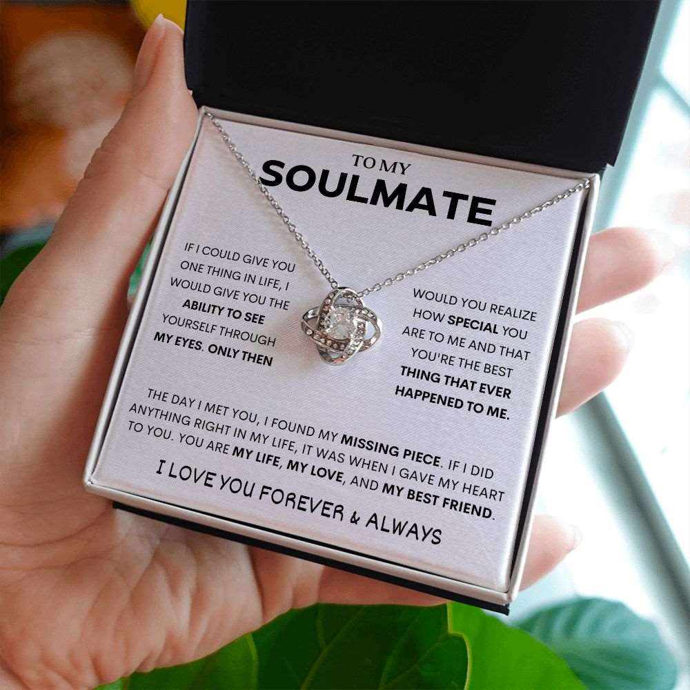 To My Soulmate | If I Could | Love Knot Necklace