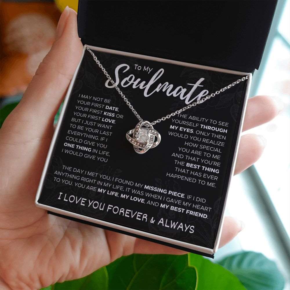 To My Soulmate | Love Knot Necklace