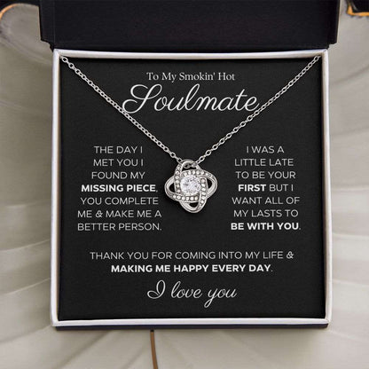 My Missing Piece | To My Soulmate | Gift for Her | Anniversary Gift | Love Knot Necklace