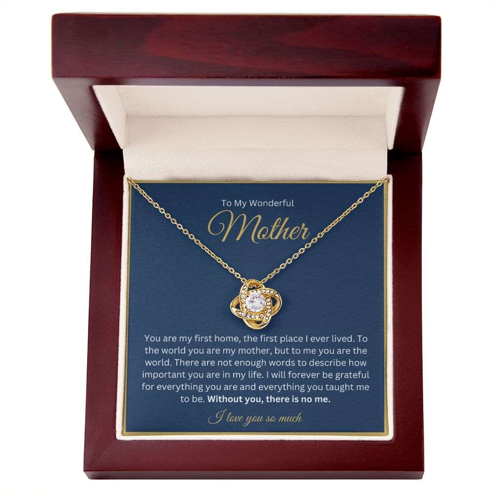 You're My First Home - To My Wonderful Mother Necklace