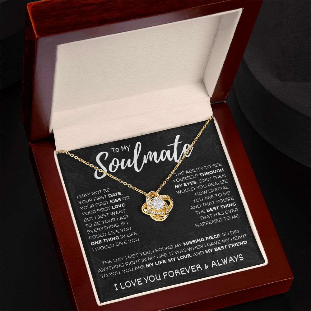 To My Soulmate | Love Knot Necklace