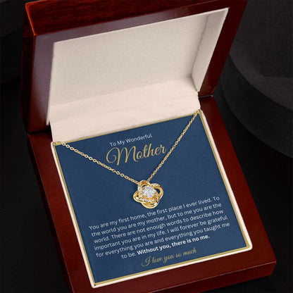 You're My First Home - To My Wonderful Mother Necklace