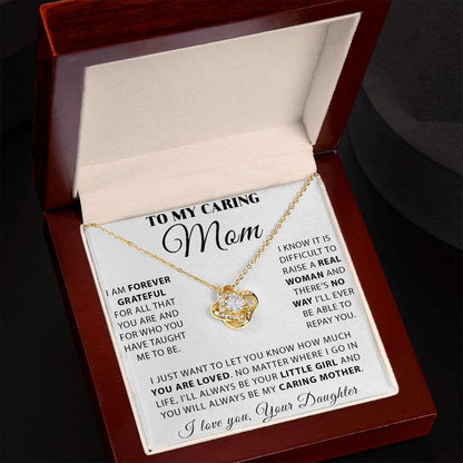 Forever Grateful Mom - Love Knot Necklace