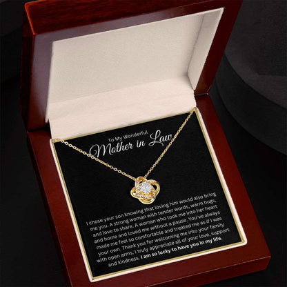 I Am Lucky To Have You - Mother in Law Necklace