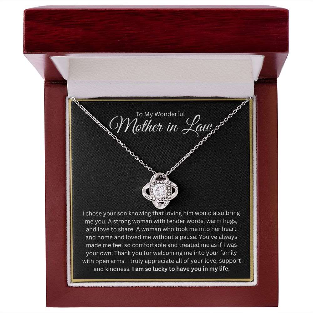 I Am Lucky To Have You - Mother in Law Necklace