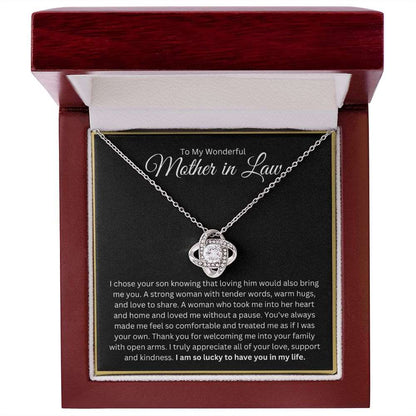 I Am Lucky To Have You - Mother in Law Necklace