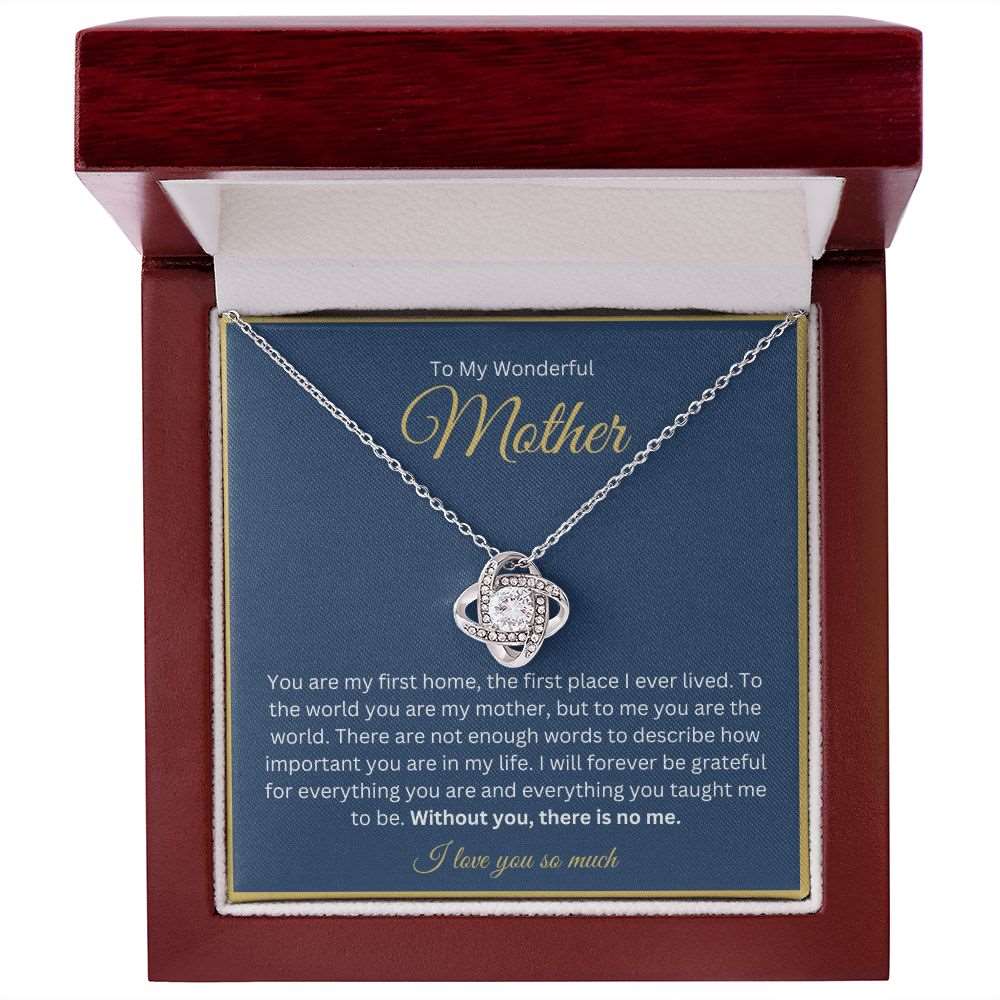 You're My First Home - To My Wonderful Mother Necklace