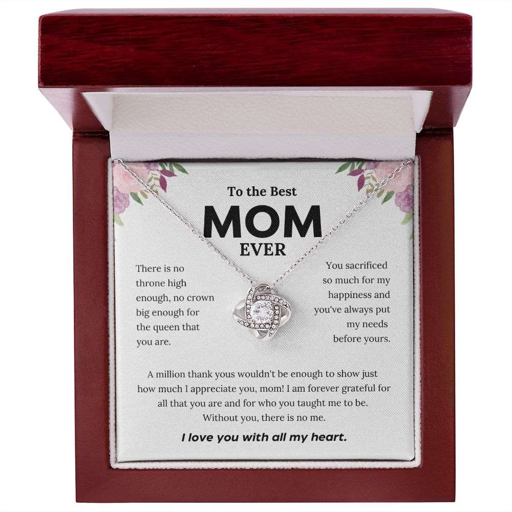 To the Best Mom EVER | I Love You | Mother's Day Necklace